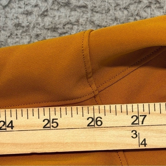 LULULEMON •4• On The Fly 7/8 Pants Woven Drawstring Yoga Fools Gold EXC COND - Picture 8 of 9